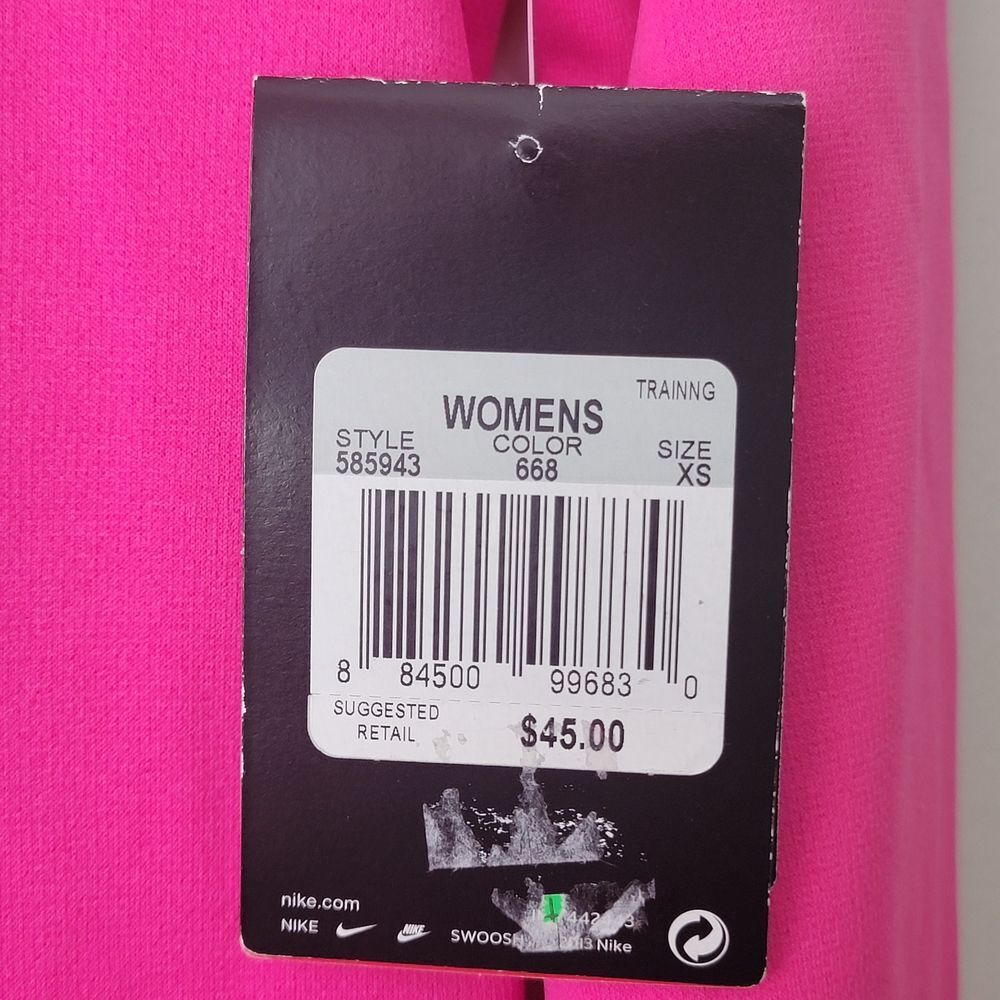 Nike Bright Sweatshirt Pink Size XS NWT Activewear - Picture 3 of 12
